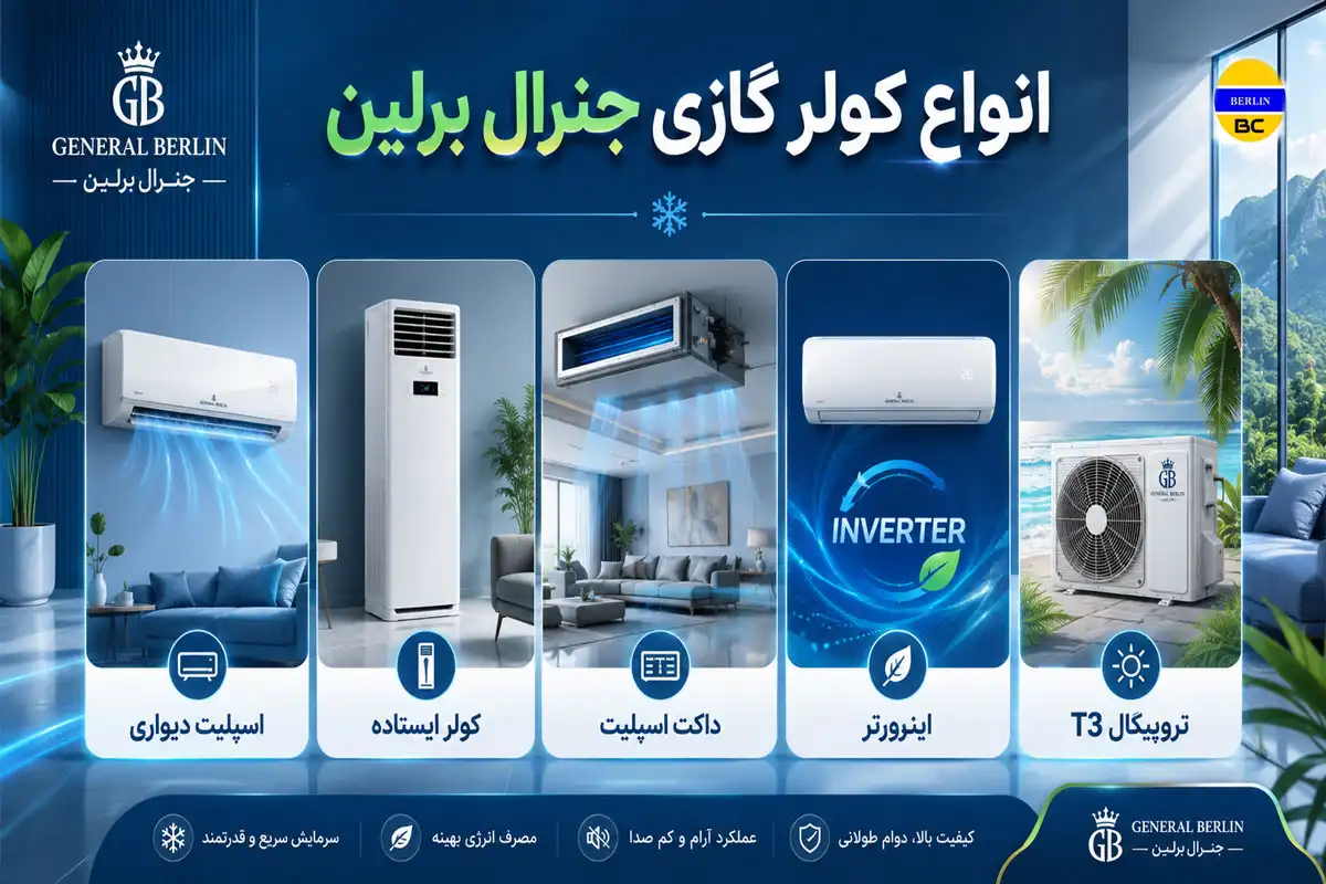 انواع کولر گازی جنرال برلین
