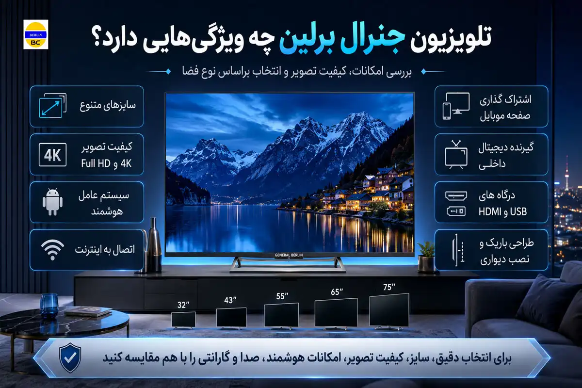 تلویزیون جنرال برلین چه ویژگی‌هایی دارد؟